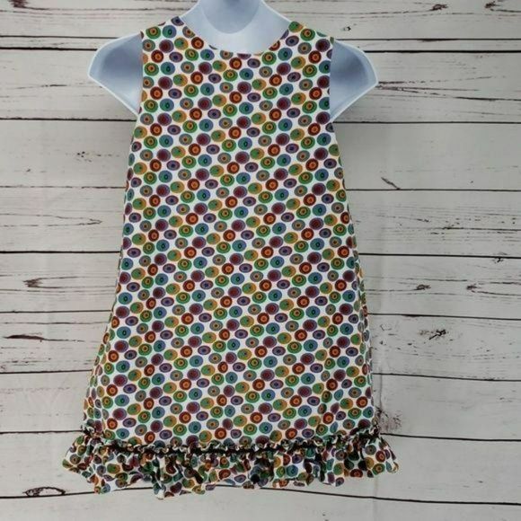 Boutique Beanstalk Originals Girl's Polka Dot Jumper Dress 70/80'S Vibe Size 6 - Picture 6 of 6